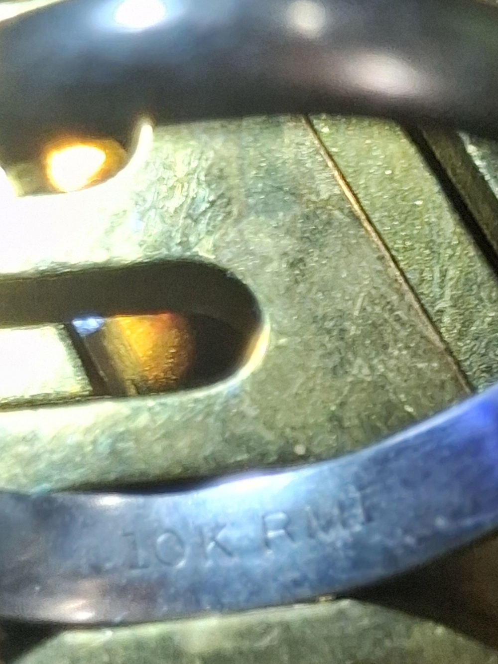 Vintage RMI Men’s Ring White Gold .08oz.